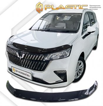 2 399 р. Дефлектор капота CA-Plastic Exclusive  Wuling Jiachen (2022-2025) минивэн (classic черный, без надписи)  с доставкой в г. Кемерово. Увеличить фотографию 1