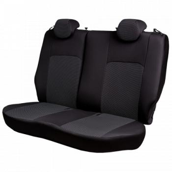 3 799 р. Комплект чехлов для сидений ( 1+2 места Жаккард) Дублин Lord Autofashion  Ford Transit (2014-2022) цельнометаллический фургон (черный, вставка Ёж белая)  с доставкой в г. Кемерово. Увеличить фотографию 5