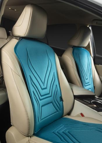 2 579 р. Накидка на сиденье (1 место Афины) ЛЮКС ст АЛЬБИОН Lord Autofashion   (бирюзовый, строчка темно-бирюзовая)  с доставкой в г. Кемерово. Увеличить фотографию 3