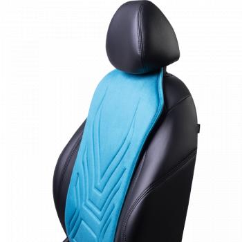 2 579 р. Накидка на сиденье (1 место Афины) ЛЮКС ст АЛЬБИОН Lord Autofashion   (бирюзовый, строчка темно-бирюзовая)  с доставкой в г. Кемерово. Увеличить фотографию 6