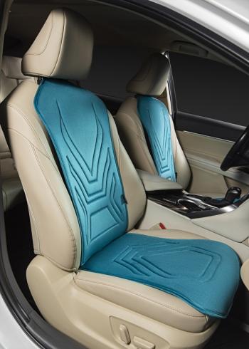 2 579 р. Накидка на сиденье (1 место Афины) ЛЮКС ст АЛЬБИОН Lord Autofashion   (бирюзовый, строчка темно-бирюзовая)  с доставкой в г. Кемерово. Увеличить фотографию 2