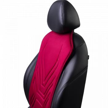 2 579 р. Накидка на сиденье (1 место Афины) ЛЮКС ст АЛЬБИОН Lord Autofashion   (красный, строчка темно-красная)  с доставкой в г. Кемерово. Увеличить фотографию 6