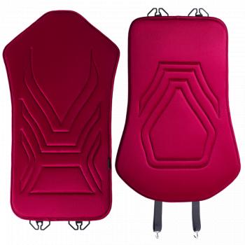 2 579 р. Накидка на сиденье (1 место Афины) ЛЮКС ст АЛЬБИОН Lord Autofashion   (красный, строчка темно-красная)  с доставкой в г. Кемерово. Увеличить фотографию 8