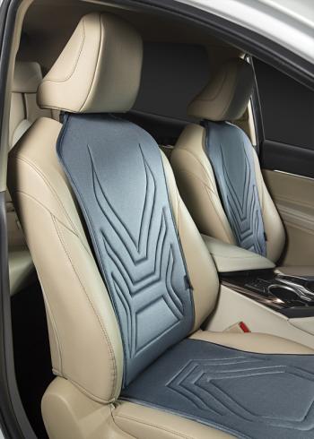 2 579 р. Накидка на сиденье (1 место Афины) ЛЮКС ст АЛЬБИОН Lord Autofashion   (серо-голубой, строчка серо-голубая)  с доставкой в г. Кемерово. Увеличить фотографию 8