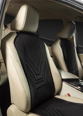 2 579 р. Накидка на сиденье (1 место Афины) ЛЮКС ст АЛЬБИОН Lord Autofashion   (черный, строчка черная)  с доставкой в г. Кемерово. Увеличить фотографию 3