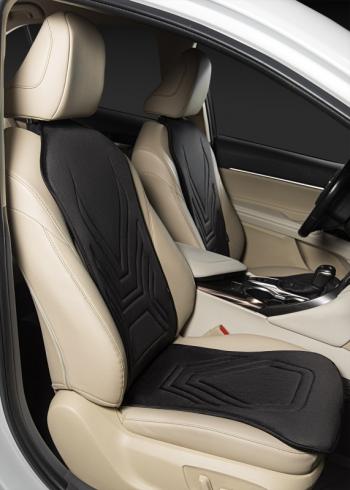 2 579 р. Накидка на сиденье (1 место Афины) ЛЮКС ст АЛЬБИОН Lord Autofashion   (черный, строчка черная)  с доставкой в г. Кемерово. Увеличить фотографию 6
