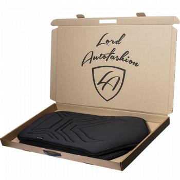 2 579 р. Накидка на сиденье (1 место Афины) ЛЮКС ст АЛЬБИОН Lord Autofashion   (черный, строчка черная)  с доставкой в г. Кемерово. Увеличить фотографию 2