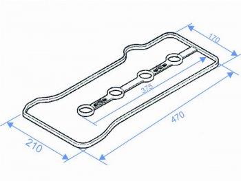 242 р. Прокладка клапанной крышки TOYOTA WISH,PREMIO,OPA 1AZFSE 01- SAT K11213-28041  с доставкой в г. Кемерово. Увеличить фотографию 1