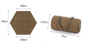 27 559 р. Палатка Naturehike Hexagonal 3-4-местная, автоматическая, хаки (бежевая)  cnh22zp007-kh  с доставкой в г. Кемерово. Увеличить фотографию 6