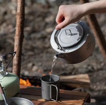 10 759 р. Чайник походный Naturehike 1 л., титановый  nh21cj007-1ti  с доставкой в г. Кемерово. Увеличить фотографию 8