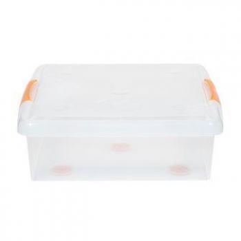 2 929 р. Короб для хранения IRIS THIN BOX 35л, прозрачный  ug-475o  с доставкой в г. Кемерово. Увеличить фотографию 1