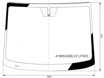 16 649 р. Стекло лобовое (Молдинг) Hyundai Staria 21- XYG 4188AGNBLVZ LFW/X  с доставкой в г. Кемерово. Увеличить фотографию 1