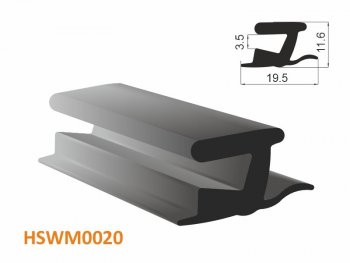 280 р. Молдинг универсальный (тип RENAULT KANGOO IIMASTER) - бухта 30 м.(цена за 1метр) HOSU HSWM0020  с доставкой в г. Кемерово. Увеличить фотографию 1