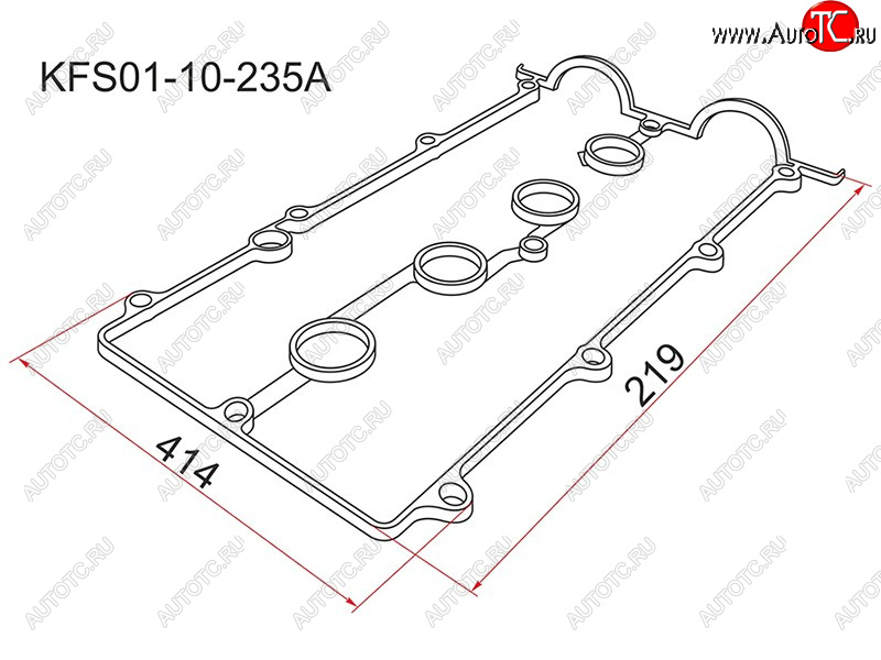 359 р. Прокладка клапанной крышки MZ FP, FS, 92-97 SAT KFS01-10-235A  с доставкой в г. Кемерово
