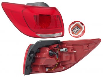 Фонарь задний левый (внешний, LED) SAT KIA Sportage  3 SL (2014-2016) рестайлинг