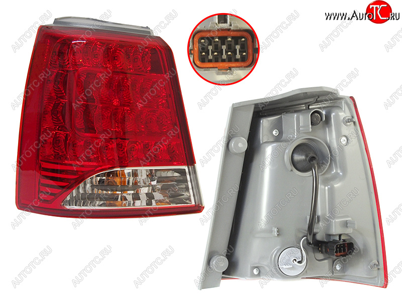 9 899 р. Фонарь задний левый (LED) SAT  KIA Sorento  XM (2009-2012) дорестайлинг  с доставкой в г. Кемерово