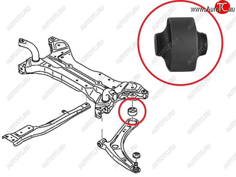 469 р. Сайлентблок Chery Tiggo T11 05-16  Mitsubishi ASX 10-20  Lancer 02-17  Outlander 02-22  Chery Fo SAT ST-MN184133  с доставкой в г. Кемерово