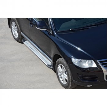 ПОРОГИ «БУМЕР»  АЛЮМИНИЕВЫЕ С РЕЗИНКОЙ    Volkswagen  TOUAREG  1797