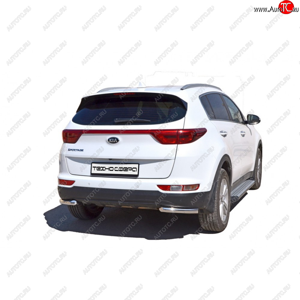 31 999 р. Пороги бумер алюминиевые с резинкой, Техно Сфера  KIA Sportage ( 1 JA,  2 JE,KM,  3 SL,  4 QL,  5 NQ5) (1993-2025) дорестайлинг,  рестайлинг, рестайлинг (Черный матовый)  с доставкой в г. Кемерово