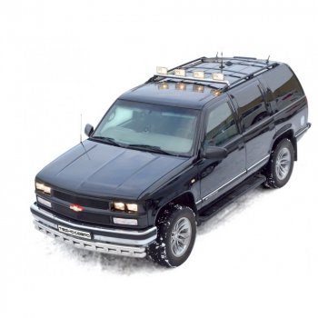 Труба  под  противотуманки (крепеж на рейлинги), d51  CHEVROLET  TAHOE     НЕРЖ  2061 н