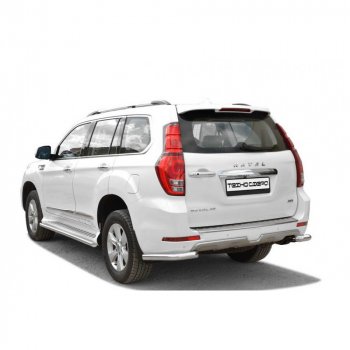 Защита порогов труба с полимерным покрытием d40, Техно Сфера Haval H9 (2015-2021) дорестайлинг, 1-ый рестайлинг, 2-ой рестайлинг