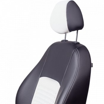 10 849 р. Комплект чехлов для сидений, (РЗСиС 60/40 Илана+Орегон) ТУРИН Lord Autofashion Chevrolet Niva 2123 дорестайлинг (2002-2008) (черный, вставка белая, строчка белая )  с доставкой в г. Кемерово. Увеличить фотографию 4