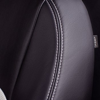 10 849 р. Комплект чехлов для сидений, (РЗСиС 60/40 Илана+Орегон) ТУРИН Lord Autofashion Chevrolet Niva 2123 дорестайлинг (2002-2008) (черный, вставка белая, строчка белая )  с доставкой в г. Кемерово. Увеличить фотографию 7