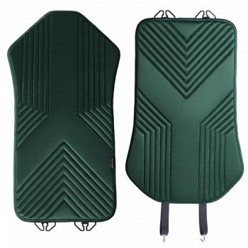 2 579 р. Накидка на сиденье (1 место Афины) ЛЮКС ст ВАН ВЭЙ Lord Autofashion   (зеленый, строчка темно-зеленая)  с доставкой в г. Кемерово. Увеличить фотографию 5