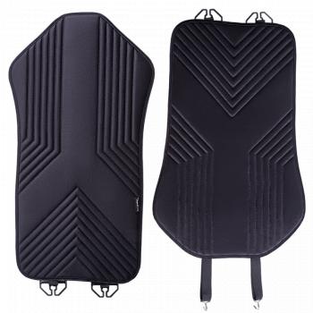 2 579 р. Накидка на сиденье (1 место Афины) ЛЮКС ст ВАН ВЭЙ Lord Autofashion   (черный, строчка черная)  с доставкой в г. Кемерово. Увеличить фотографию 2