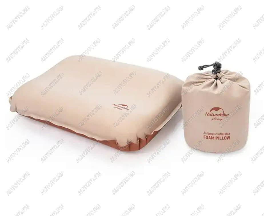 2 749 р. Подушка самонадувающаяся Naturehike 46x30x17см, бежевая  nh21zt001-ap  с доставкой в г. Кемерово