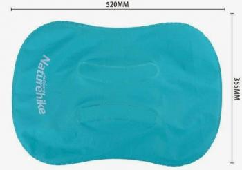 1 309 р. Подушка туристическая надувная Naturehike 42x32x11см, голубая  nh17t013-z-bl  с доставкой в г. Кемерово. Увеличить фотографию 4