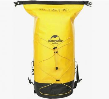3 859 р. Рюкзак туристический Naturehike 20 л, ПВХ, желтый  nh21fsb04-y20l  с доставкой в г. Кемерово. Увеличить фотографию 6