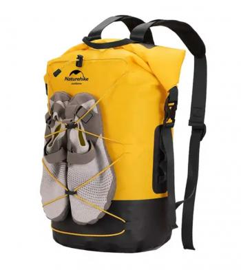 3 859 р. Рюкзак туристический Naturehike 20 л, ПВХ, желтый  nh21fsb04-y20l  с доставкой в г. Кемерово. Увеличить фотографию 1