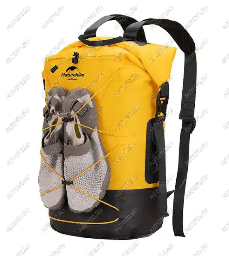 4 019 р. Рюкзак туристический Naturehike 30 л, ПВХ, желтый  nh21fsb04-y30l  с доставкой в г. Кемерово