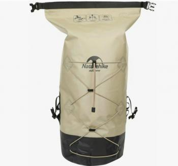 4 189 р. Рюкзак туристический Naturehike 30 л, ПВХ, хаки  nh21fsb04-kh30l  с доставкой в г. Кемерово. Увеличить фотографию 6
