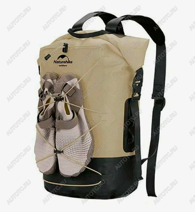 4 479 р. Рюкзак туристический Naturehike 40 л, ПВХ, хаки  nh21fsb04-kh40l  с доставкой в г. Кемерово