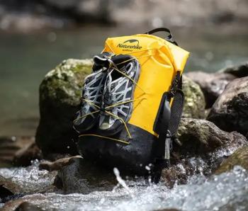 4 479 р. Рюкзак туристический Naturehike 40 л, ПВХ, хаки  nh21fsb04-kh40l  с доставкой в г. Кемерово. Увеличить фотографию 9