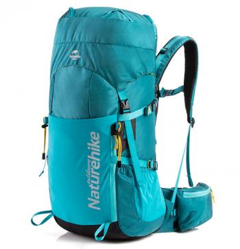10 379 р. Рюкзак туристический Naturehike 45 л, голубой  nh18y045-q-bl  с доставкой в г. Кемерово. Увеличить фотографию 1