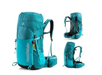 10 839 р. Рюкзак туристический Naturehike 45 л, черный  nh18y045-q-b  с доставкой в г. Кемерово. Увеличить фотографию 4