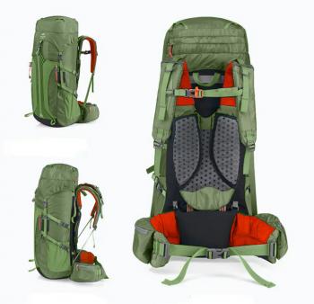 12 189 р. Рюкзак туристический Naturehike 55 л, зеленый  nh16y020-q-dgr  с доставкой в г. Кемерово. Увеличить фотографию 3