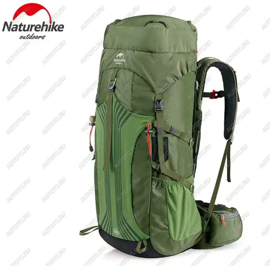 12 189 р. Рюкзак туристический Naturehike 55 л, зеленый  nh16y020-q-dgr  с доставкой в г. Кемерово
