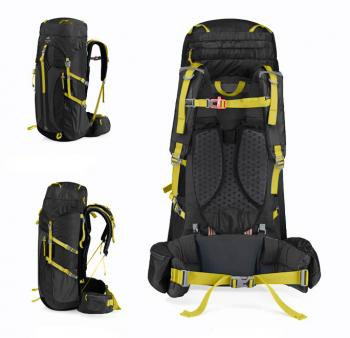 12 189 р. Рюкзак туристический Naturehike 55 л, черный  nh16y020-q-b  с доставкой в г. Кемерово. Увеличить фотографию 3