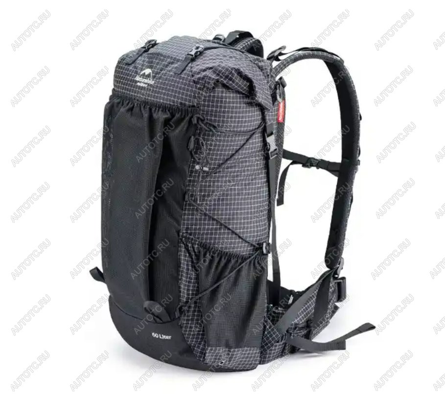 9 319 р. Рюкзак туристический Naturehike 60 л, черный  nh19bp095-b  с доставкой в г. Кемерово