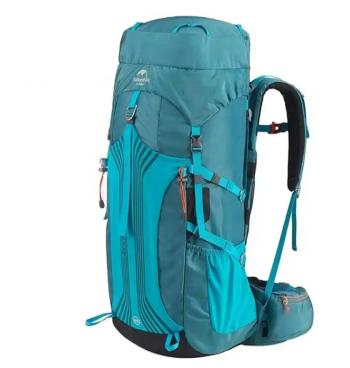 11 889 р. Рюкзак туристический Naturehike 65 л, голубой  nh16y065-q-bl  с доставкой в г. Кемерово. Увеличить фотографию 1