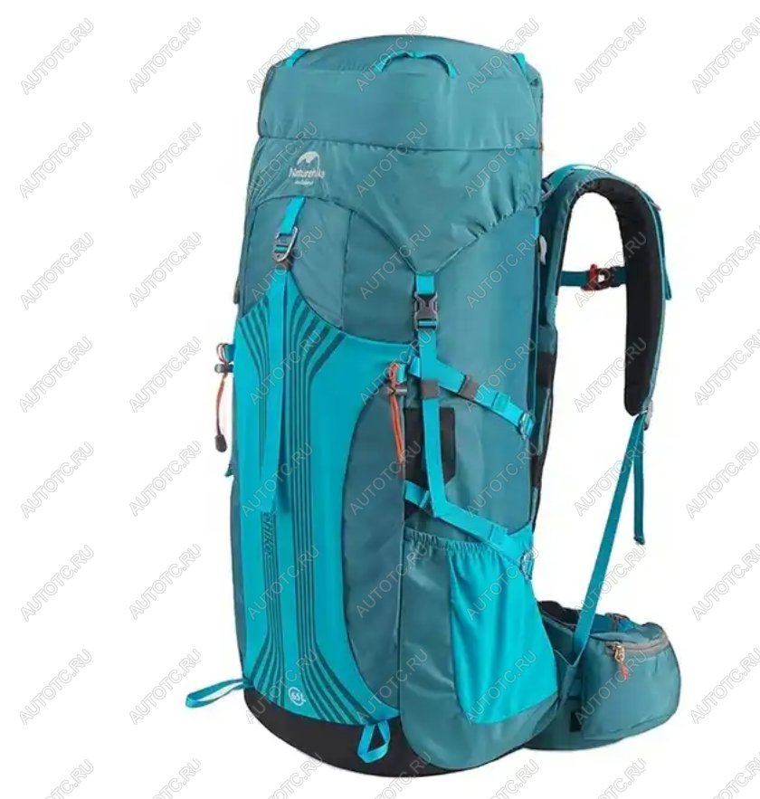 11 889 р. Рюкзак туристический Naturehike 65 л, голубой  nh16y065-q-bl  с доставкой в г. Кемерово