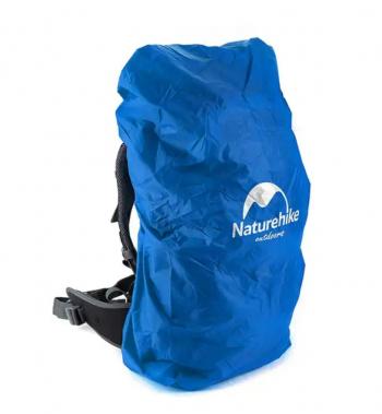 749 р. Чехол влагозащитный Naturehike, для рюкзака, размер M (30-50 л), голубой  nh15y001-z-blm  с доставкой в г. Кемерово. Увеличить фотографию 1