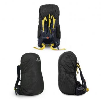 1 009 р. Чехол влагозащитный Naturehike, для рюкзака, размер M (35-45 л), черный  nh19pj041-m  с доставкой в г. Кемерово. Увеличить фотографию 4