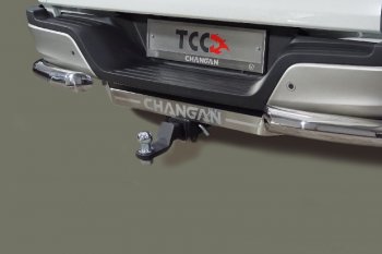 Фаркоп (тягово-сцепное устройство) ТСС Тюнинг Changan Hunter Plus (2022-2025) пикап (шар Е, надпись Changan)