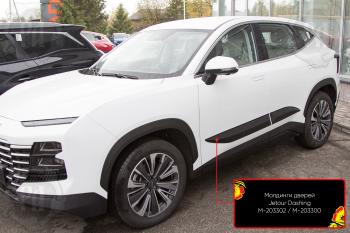 Молдинг двери передний левый Русская Артель Jetour Dashing (2022-2025) (шагрень)
