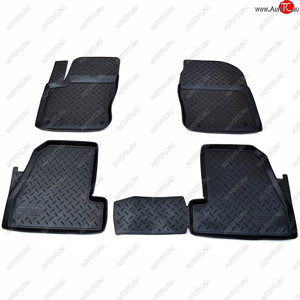 1 р. Ковер литьевой салонный ЗП Norplast Ford Focus 3 хэтчбэк дорестайлинг (2010-2015) (черный)  с доставкой в г. Кемерово